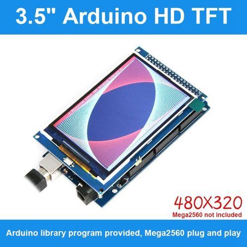 Module d'écran LCD couleur TFT 3.5 pouces, 320X480, Ultra HD, pour carte Arduino Mega2560 R3