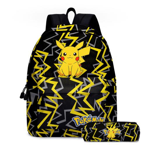 Sac à dos Pokemon école cartable enfant Collège Lycée garçon fille fournitures scolaire voyage adolescents + trousse