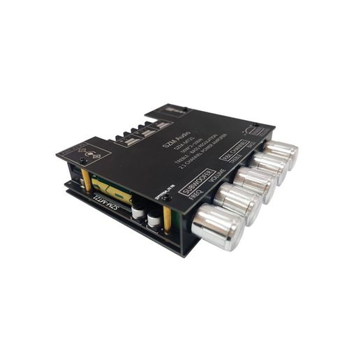 ZK-MT21 2x50W + 100W 2.1 Canal Subwoofer Carte Amplificateur De Puissance Numérique AUX Audio Stéréo Compatible Bluetooth 5.0 Ampli Basse