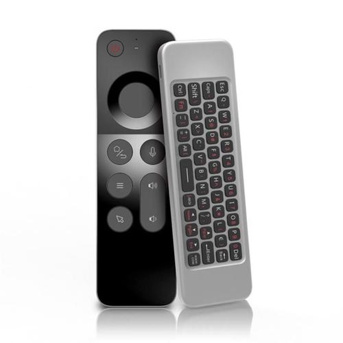 télécommande vocale sans fil, 2.4G, avec clavier de jeu à détection gyroscopique, pour X96 H96 MAX A95X TV Box