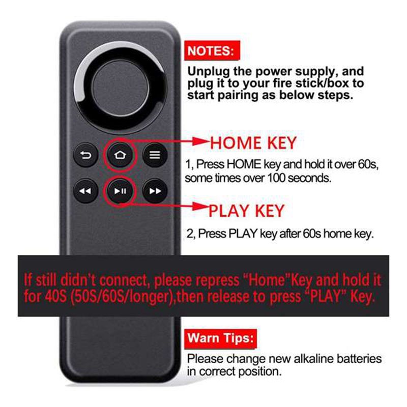 T�l�commande de remplacement CV98LM pour cl� TV Amazon Fire,... - 3
