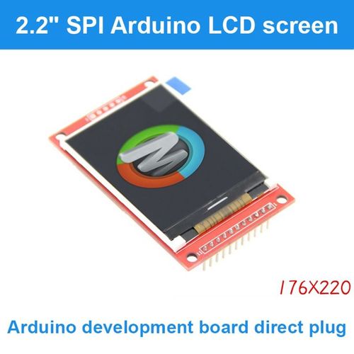 Module d'écran couleur TFT SPI LCD, 2.2 pouces, Port série, 176x220, pour Arduino UNO/Mega2560