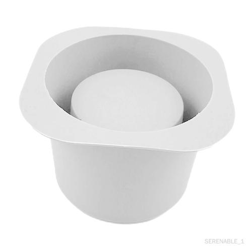 Artisanat Silicone Moules Béton Lisse Rond Artisanat Faire Succulent Moule Bureau Décoration Diy Accessoires Blanc B