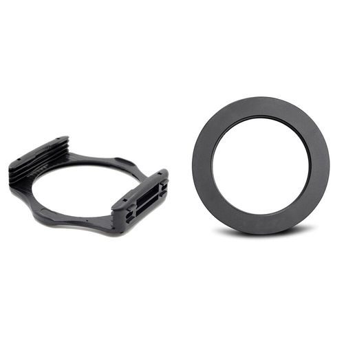Adaptateur d'anneau de 49 52 55 58 62 67 72 77 82mm,9 tailles + support de filtre d'objectif pour Cokin P pour Canon Nikon Sony - Type 55mm