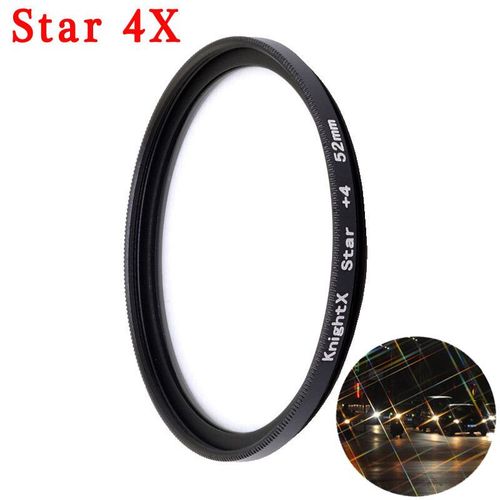 KnightX caméra de téléphone professionnel Macro objectif CPL étoile Variable ND filtre tous les smartphones 37mm 52mm 55mm 58mm pour canon nikon - Type 4X Filter-58mm