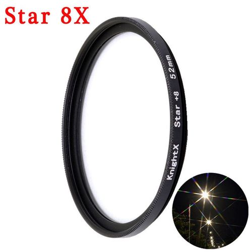 KnightX caméra de téléphone professionnel Macro objectif CPL étoile Variable ND filtre tous les smartphones 37mm 52mm 55mm 58mm pour canon nikon - Type 8X Filter-58mm