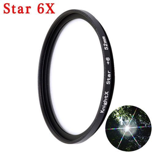KnightX caméra de téléphone professionnel Macro objectif CPL étoile Variable ND filtre tous les smartphones 37mm 52mm 55mm 58mm pour canon nikon - Type 6X Filter-58mm