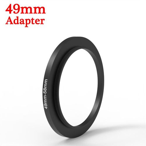 KnPackage-Kaléidoscope avec filtre d'objectif d'appareil photo,prisme coloré,58mm,adapté pour IL,Eos,Sony,Nikon,400d,d5100,50d,sous d,18-135,d70,200d,24-105 - Type 49mm Adapter