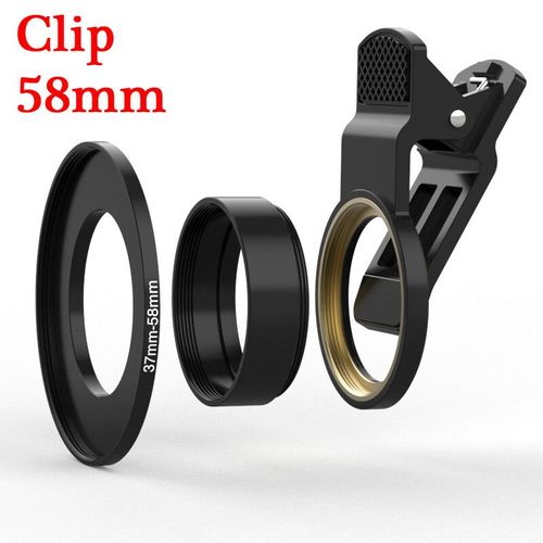 KnPackage-Kaléidoscope avec filtre d'objectif d'appareil photo,prisme coloré,58mm,adapté pour IL,Eos,Sony,Nikon,400d,d5100,50d,sous d,18-135,d70,200d,24-105 - Type 58mm Clip