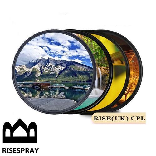 RISE (royaume-uni) 37/39/40. Filtre circulaire polarisant CPL pour appareil photo DSLR,5/43/46/49/52/55/58/62/67/72/77/82/95/105mm - Type 62mm