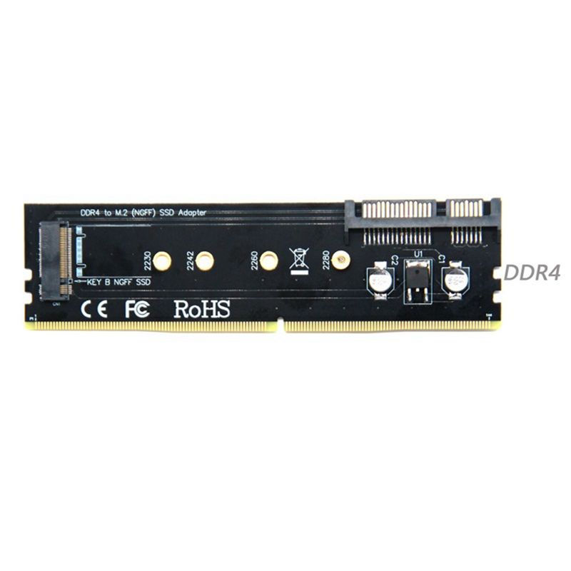 1 Set DDR4  M.2 SATA Adaptateur Riser Mmoire DDR4 DIMM  M... - 2
