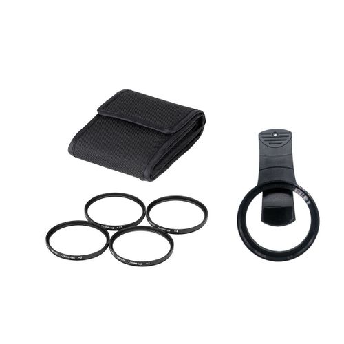 Clip d'objectif de caméra Mobile universel 52mm avec Kit de filtres UV CPL de couleur pour iPhone Huawei Samsung Xiaomi Android IOS - Type Close Up Filter Kit-52mm