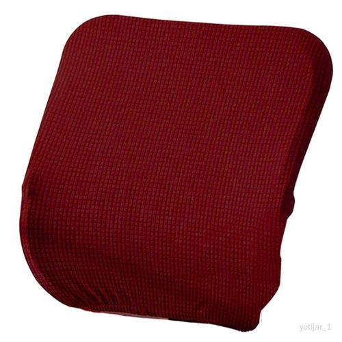 Housse De Siège De Chaise, Polyester, Élastique Corps Lavable Stretch Doux Housse De Dossier Pour Salle À Manger Bureau Ameublement Décor Rouge