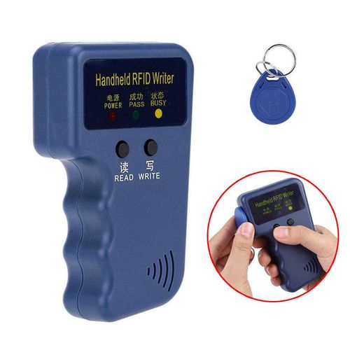 Lecteur de carte duplicateur RFID, 125KHz, programmeur vidéo EM4100, type d'essuyage répétitif, porte-clés d'identification de détermination, 125K, T5577