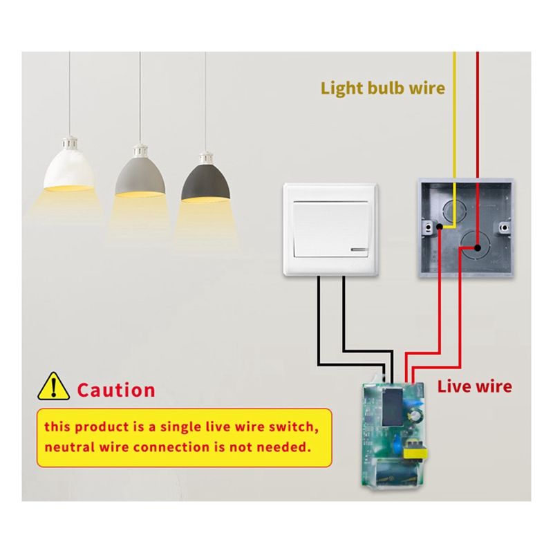 Module interrupteur de lumire WIFI, 180-240V, Module interr... - 2