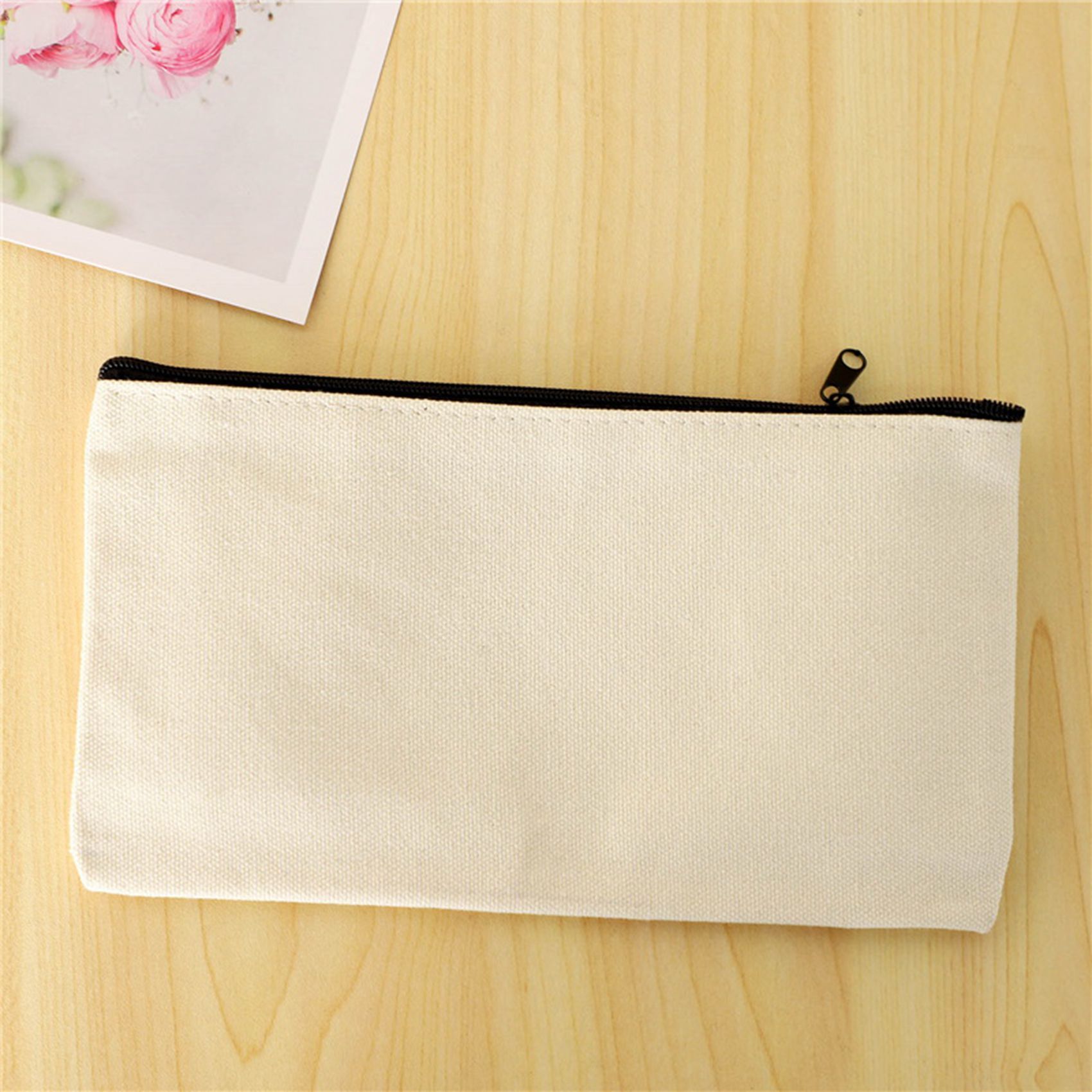 Sac  Crayons En Toile  Fermeture clair, Pochette  Crayon... - 3