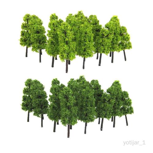 Lot De 60 Arbre Train Miniature Jardin Paysage