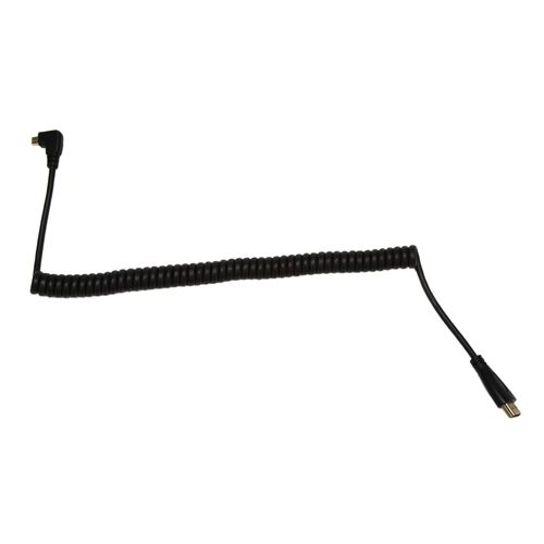 Câble Micro HDMI à HDMI mâle coudé à gauche, longueur étirée pour caméras