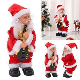 Père Noel Automate avec guitare musicale