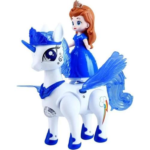 Jouet Licorne Animée Avec Princesse Musical Et Lumineux