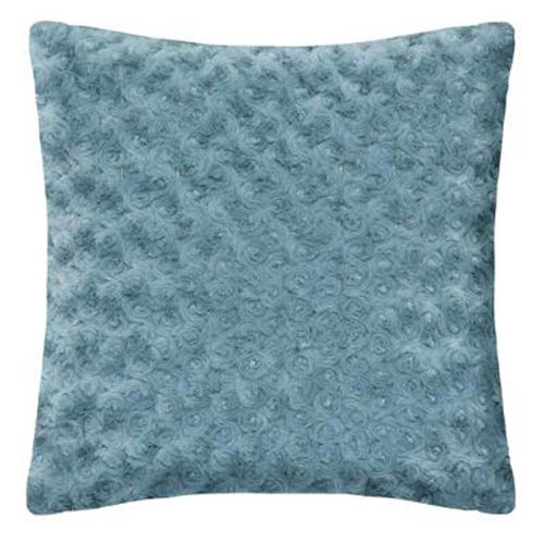 Coussin Imitation Fourrure "Bouclée" 45x45cm Orage