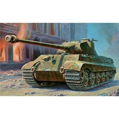 Maquette Char : Kingtiger Porsche-Zvezda