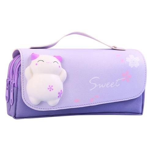 LA HUATE Trousse à crayons en peluche super mignonne pour enfants