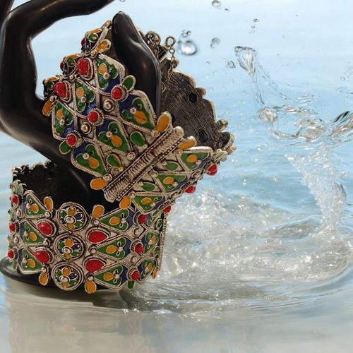Bracelet Berbère Imitation Bijoux Kabyles Fête Mariage Traditionnel Offrir