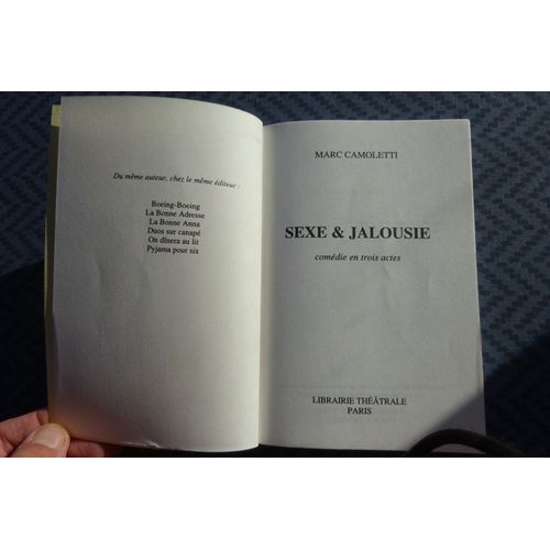 Texte De Théâtre Sexe Et Jalousie De Marc Camoletti