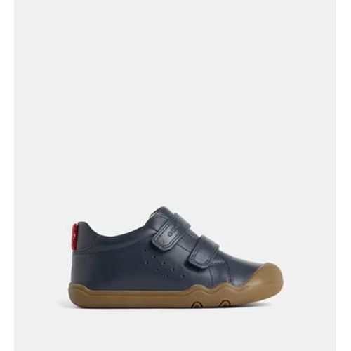 Chaussures Geox Baskets Basses Steppieup Cuir Bleu