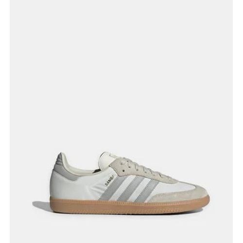 Chaussures Adidas Originals Baskets Basses Samba Cuir Beige