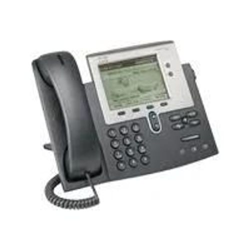 Cisco Unified IP Phone 7942G - Téléphone VoIP - SCCP, SIP - argent, gris foncé - avec 1 x licence d'utilisateur pour Cisco CallManager Express