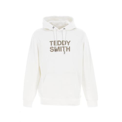 Sweat Capuche Hooded Teddy Smith Siclass Hoody Ecru