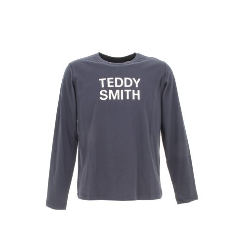 Tee Shirt Manches Longues Teddy Smith Ticlass3 Ml Jr Bleu Pétrole