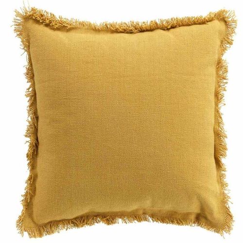 Coussin À Franges "Vanina" 45x45cm Jaune