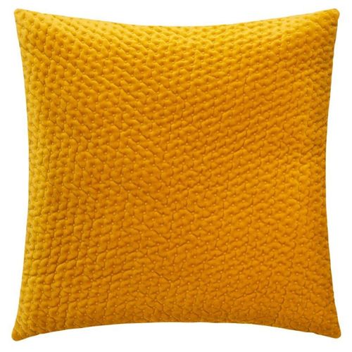 Coussin Déco En Velours "Dolce" 40x40cm Ocre