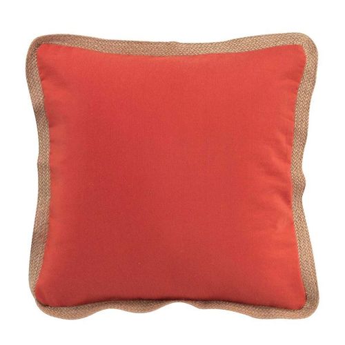 Coussin Déco Carré "Kelonia" 40x40cm Orange