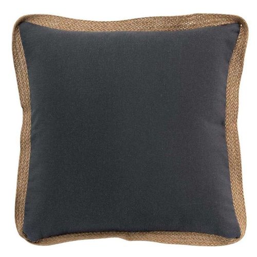 Coussin Déco Carré "Kelonia" 40x40cm Anthracite