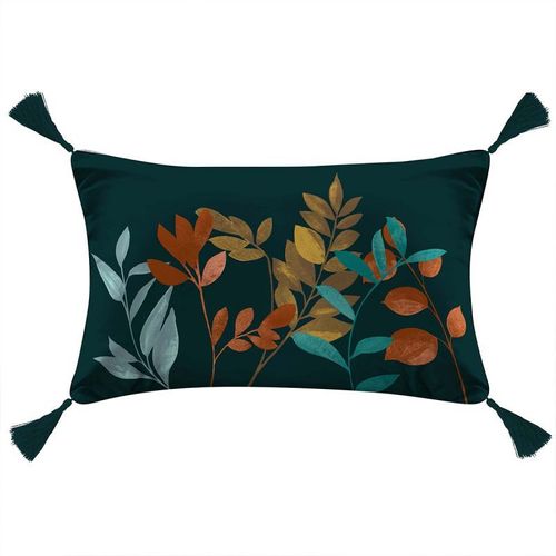 Coussin À Pompons "Varvara" 30x50cm Vert