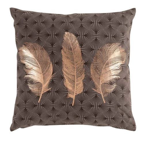 Coussin Déco Imprimé "Himalalove" 45x45cm Naturel