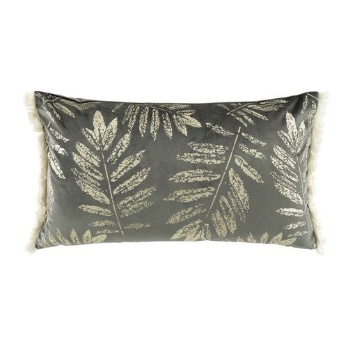 Coussin Déco À Franges "Adelor" 30x50cm Anthracite