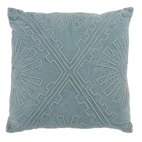 Paris Prix - Coussin Déco "Aztèque" 45cm Bleu