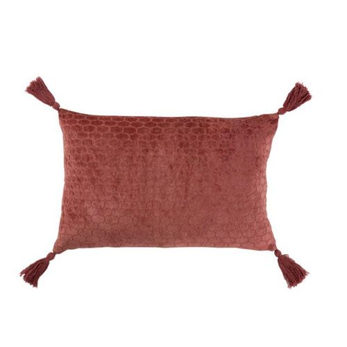 Paris Prix - Coussin Déco À Motifs "Cherry" 40x60cm Rouge