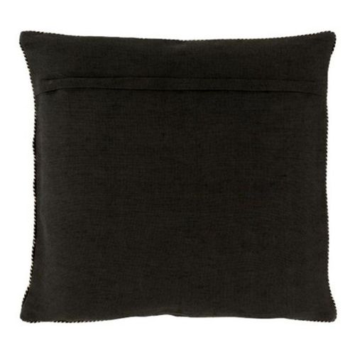 Paris Prix - Coussin Carré Déco "Miroir" 45x45cm Noir