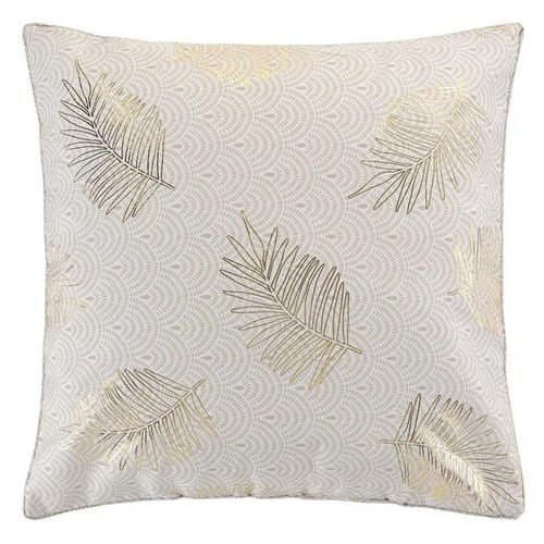 Coussin Déco Imprimé "Sunny Gold" 60x60cm Or