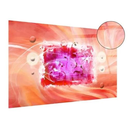 Impression sur verre acrylique, cadre photo plexiglas, Tableau plexiglas décoration peinture abstraite FLY, 120x80 cm, Rouge