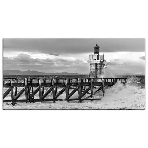 Tableau photo deco ESTACADE NOIR ET BLANC DECLINA 100x50 Multicouleur