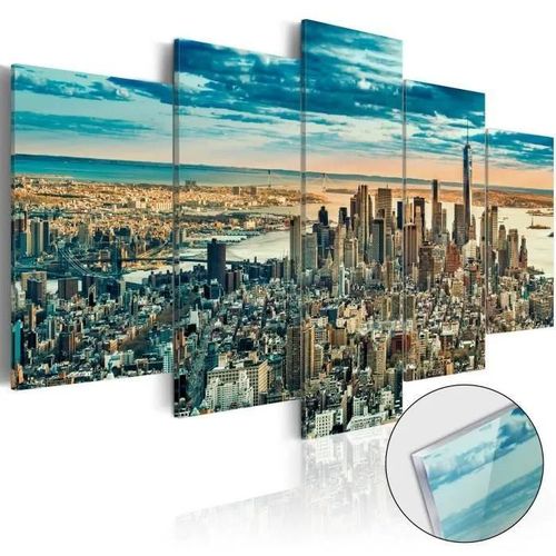 Tableau sur verre acrylique - NY: Dream City [Glass] DECLINA 100x50