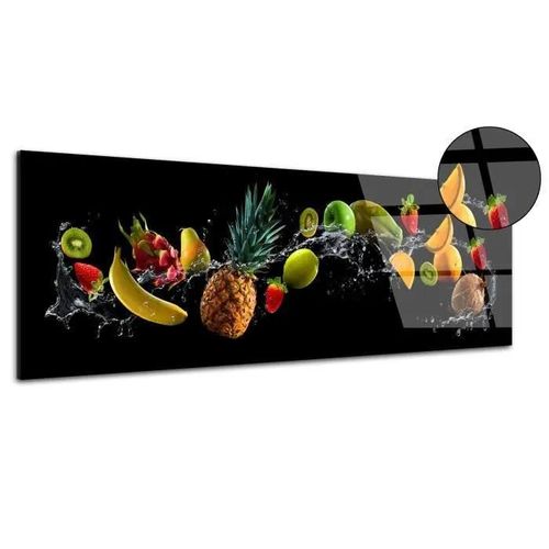 DECLINA, Tableau Plexiglas déco moderne Fruits Party , 150x60 cm