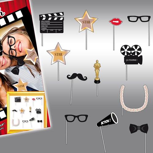 12 Accessoires Photobooth Cinéma